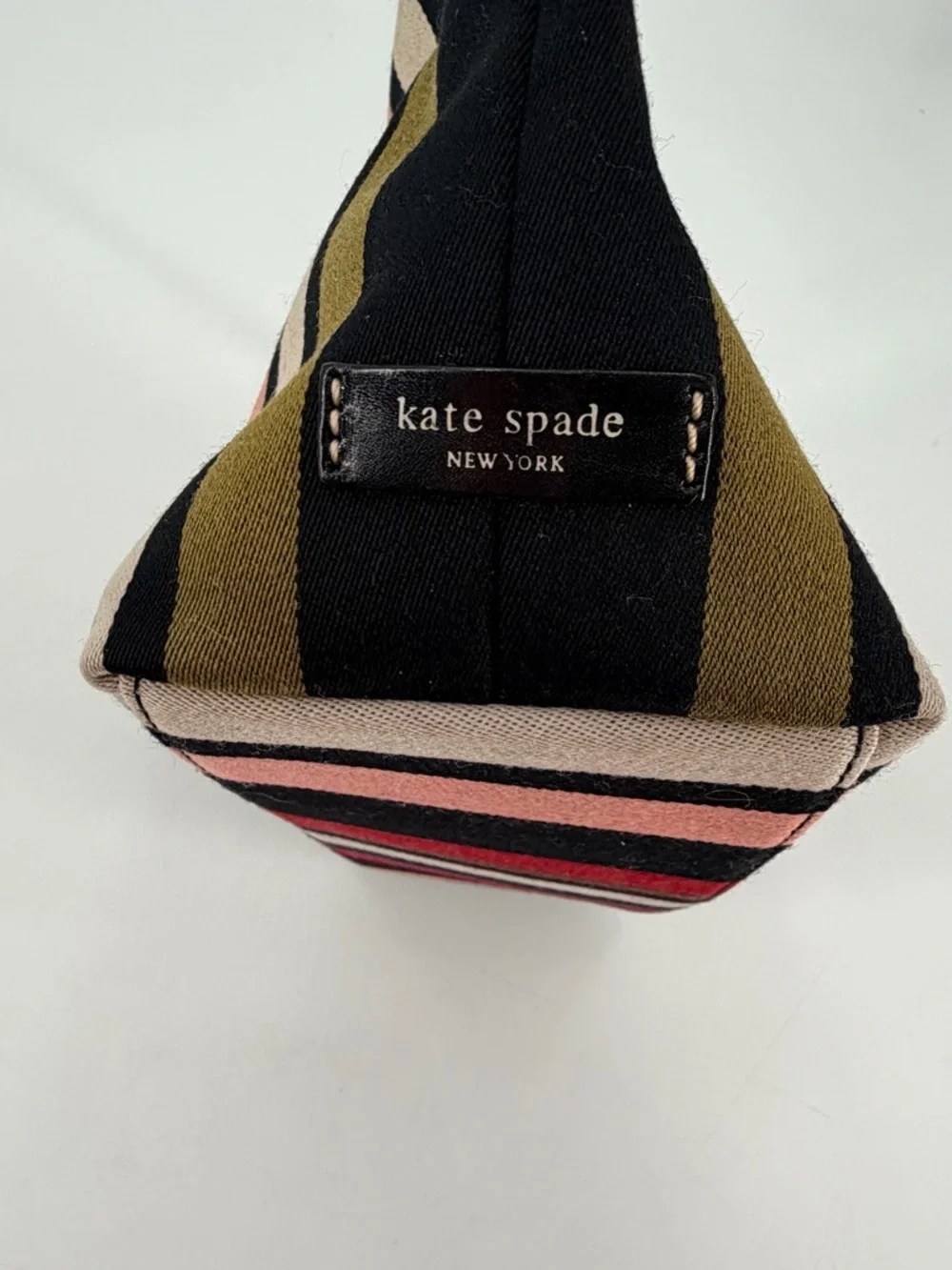 Kate Spade Candy Stripe Mini Bag Pouchette Pouch